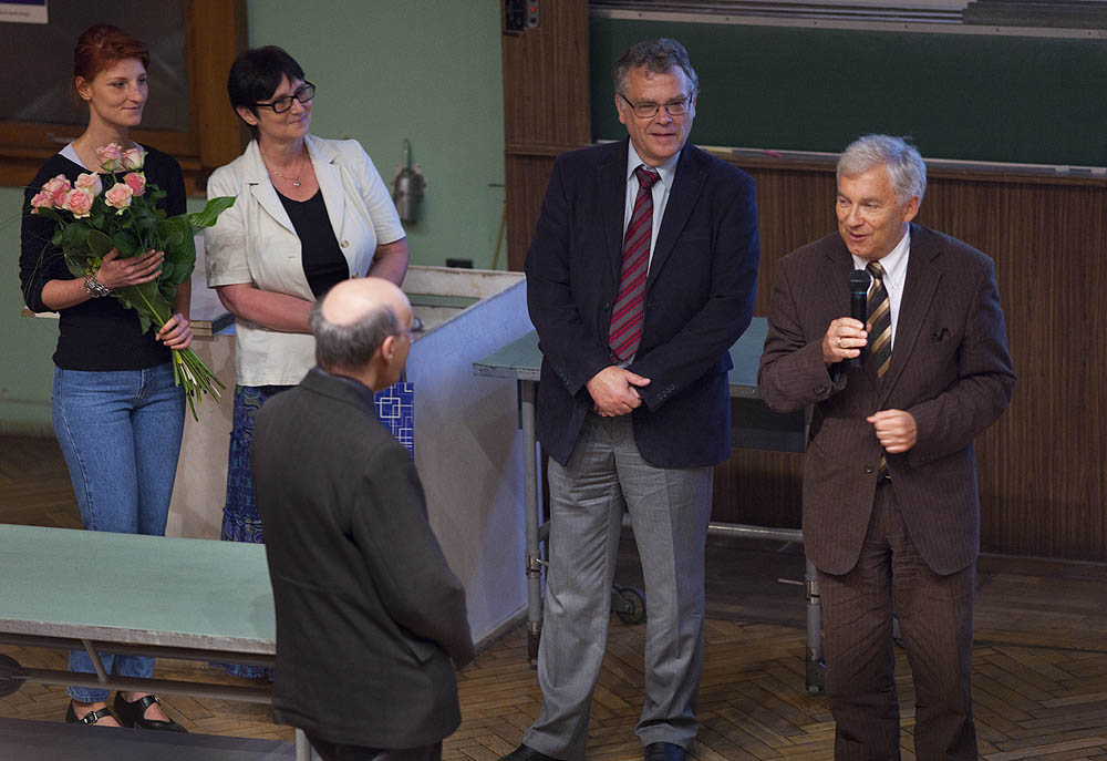Patrycja Tanajewska, M.Paw�owska, prof. J.Jurkiewicz, prof. Andrzej Warczak