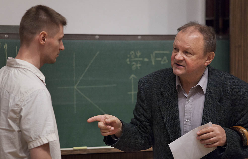 Przemys�aw Witaszczyk i prof. Andrzej Staruszkiewicz