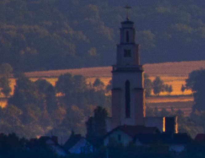 Rogów, Kościół, z hałdy nad Pszowem