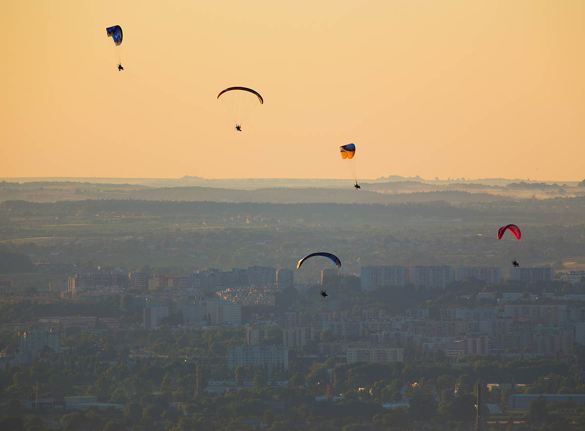 Paralotnie, Kraków