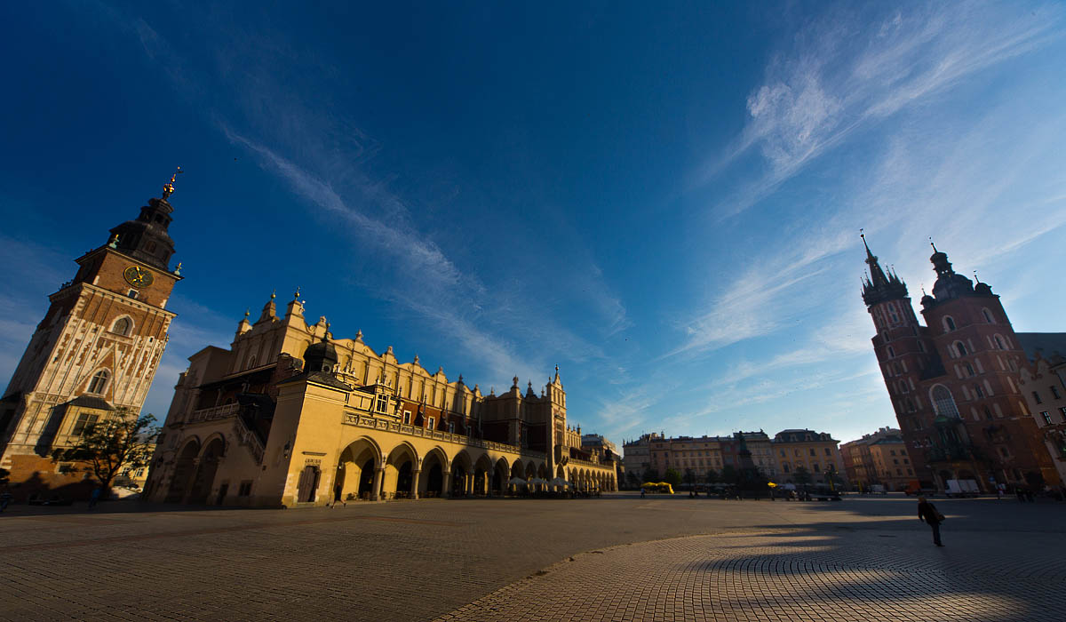 Rynek, Krak�w o �wicie