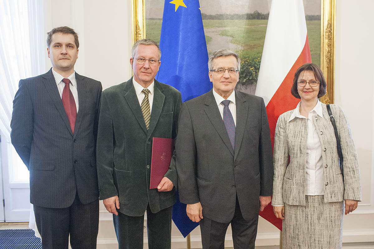 Miko�aj Walanus, Adam Walanus, Prezydent Bronis�aw Komorowski, Dorota Nalepka