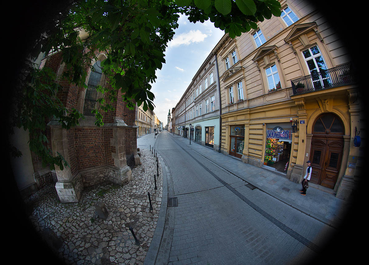 Krak�w, ul. Grodzka, Fish Eye
