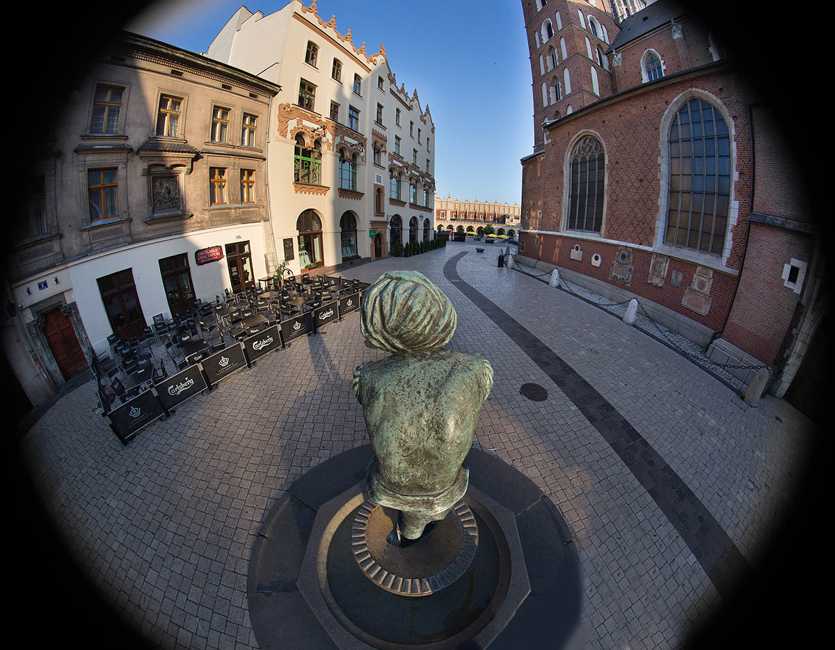 Krak�w, Ko�ci� Mariacki, Fish Eye
