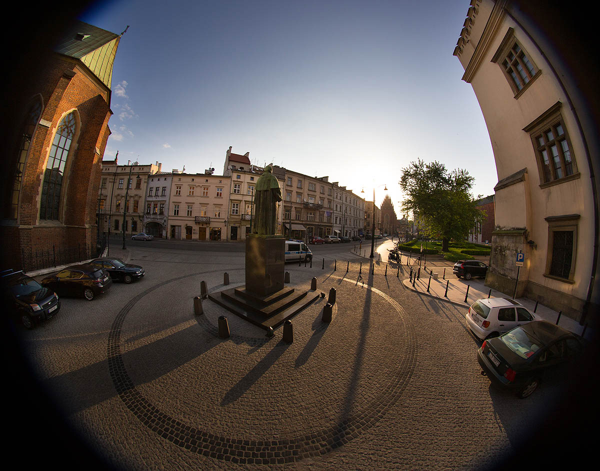 Krak�w, Plac Wszystkich �wi�tych, Fish Eye