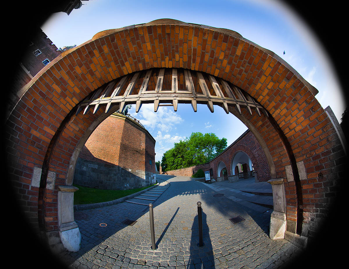 Krak�w, Brama Wawelu, Fish Eye