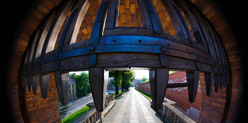 Krak�w, Brama Wawelu, Fish Eye