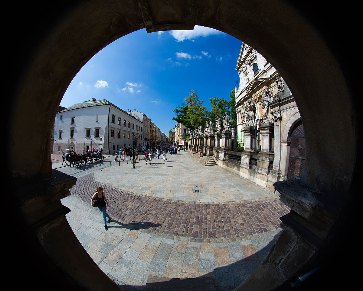 Krak�w, ul. Grodzka, Fish Eye