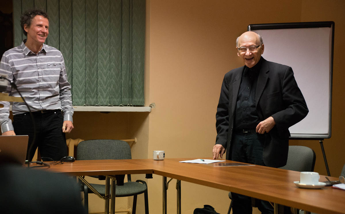 prof. Jerzy Kr�l, ks. prof. Micha� Heller