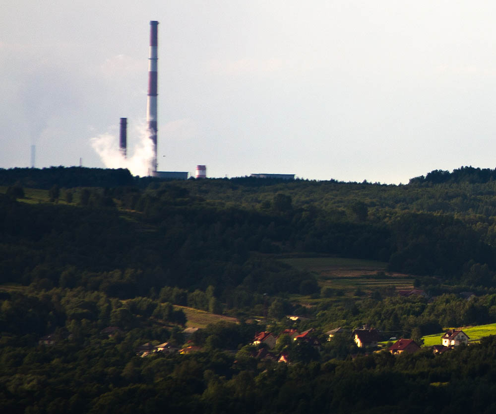 Elektrownia Siersza z Zamku Tenczyn