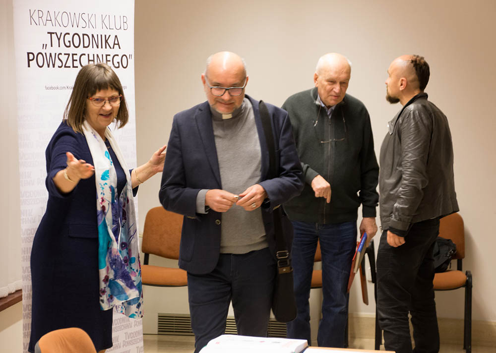 Dorota Nalepka, ks. Andrzej Dragu�a, Pawe� Taranczewski, Jan Klata