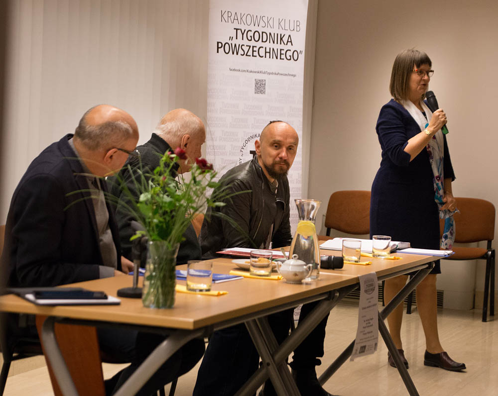 Dorota Nalepka, ks. Andrzej Dragu�a, Pawe� Taranczewski, Jan Klata